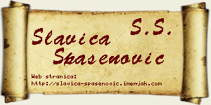 Slavica Spasenović vizit kartica